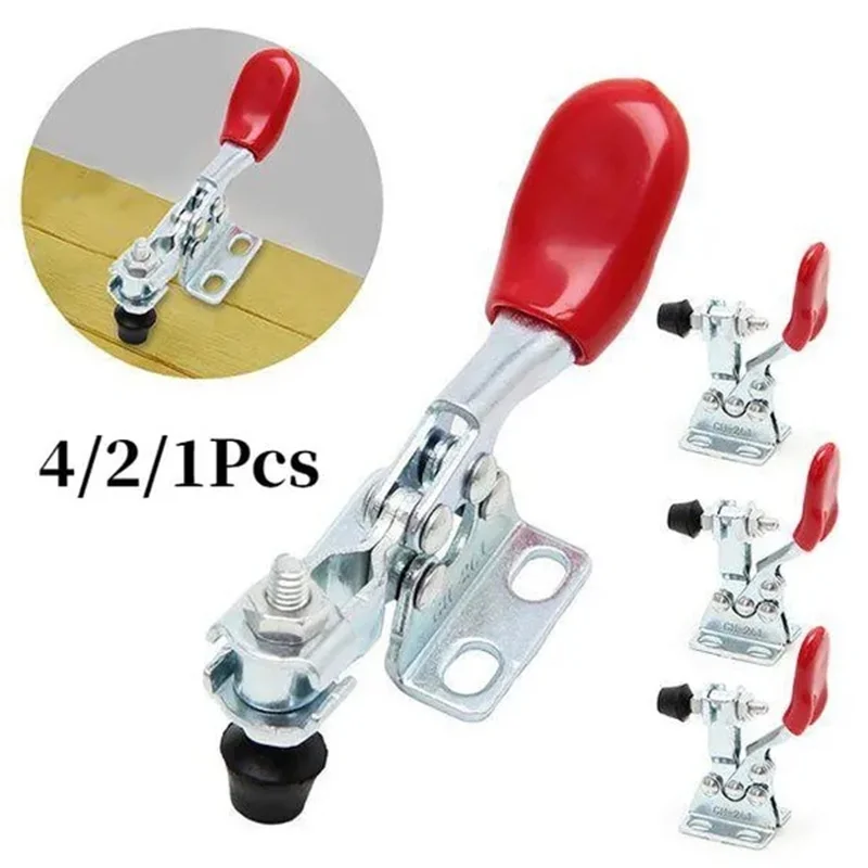 1/2/4pcs 8cm GH-201A Horizontal Quick-Release Toggle Clamps Set 27KG Clip Tool Woodworking Fix Clip Tool Carpentry Hand Tools
1/2/4pcs 8cm GH-201A Horizontal Quick-Release Toggle Clamps Set 27KG Clip Tool Woodworking Fix Clip Tool Carpentry Hand Tools