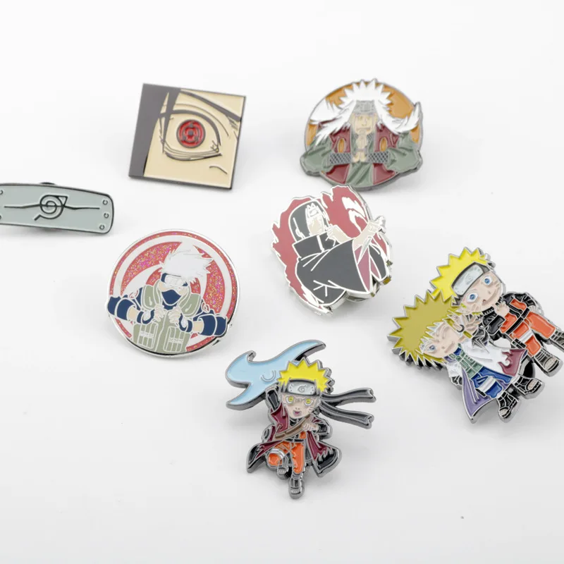 Anime Akatsuki Itachi Pins Hinata Sasuke Kakashi Metal Badges Cartoon Brooches Crafts Collection
Anime Akatsuki Itachi Pins Hinata Sasuke Kakashi Metal Badges Cartoon Brooches Crafts Collection