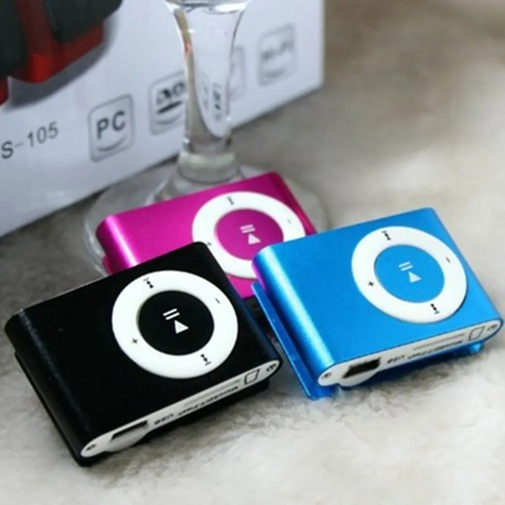 

Металлический мини MP3-плеер с зажимом, Спортивная Цифровая музыка с поддержкой TF-карты, MP3-плеер USB 2,0 с разъемом для наушников 3,5 мм