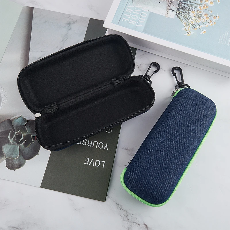 Portable Eyewear Cases EVA Zipper Glasses Case Denim Myopia Glasses Casual Sunglasses Case Protector
Portable Eyewear Cases EVA Zipper Glasses Case Denim Myopia Glasses Casual Sunglasses Case Protector