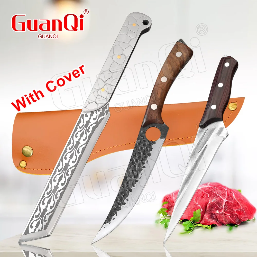 Kitchen Forged Vegetable Cutter Butcher Fish Knife Sharp Boning Hunting Cooking Tool Razor Sharp Meat Cleaver With Wooden Handle
Kitchen Forged Vegetable Cutter Butcher Fish Knife Sharp Boning Hunting Cooking Tool Razor Sharp Meat Cleaver With Wooden Handle