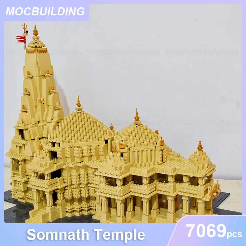 India Somnath Temple Model MOC Building Blocks DIY Assemble Bricks Architecture Educational Display Children Toys Gifts 7069PCS
India Somnath Temple Model MOC Building Blocks DIY Assemble Bricks Architecture Educational Display Children Toys Gifts 7069PCS