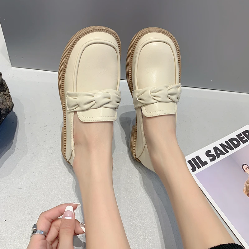 BKQU Retro Soft Bottom Wheat Ears 2022 Autumn Women's Fashion One Foot British Style Comfortable All-match Flat Single Loafers
BKQU Retro Soft Bottom Wheat Ears 2022 Autumn Women's Fashion One Foot British Style Comfortable All-match Flat Single Loafers