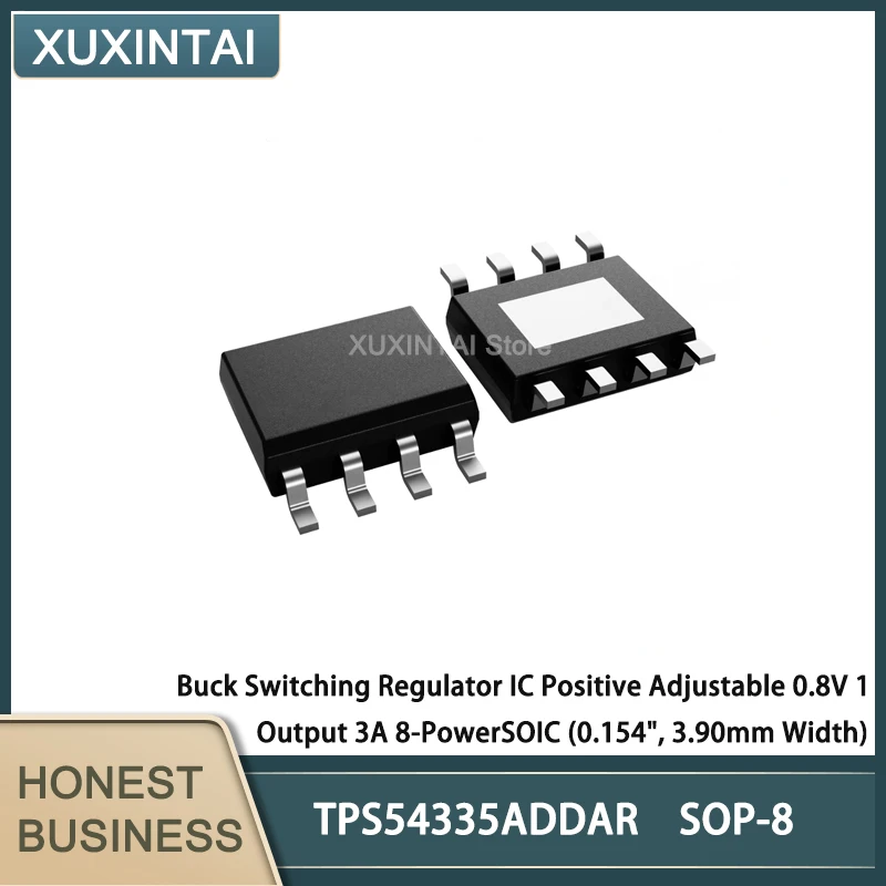 50Pcs/Lot TPS54335ADDAR TPS54335 Buck Switching Regulator IC Positive Adjustable 0.8V 1 Output 3A 8-PowerSOIC (0.154", 3.90mm
50Pcs/Lot TPS54335ADDAR TPS54335 Buck Switching Regulator IC Positive Adjustable 0.8V 1 Output 3A 8-PowerSOIC (0.154", 3.90mm
