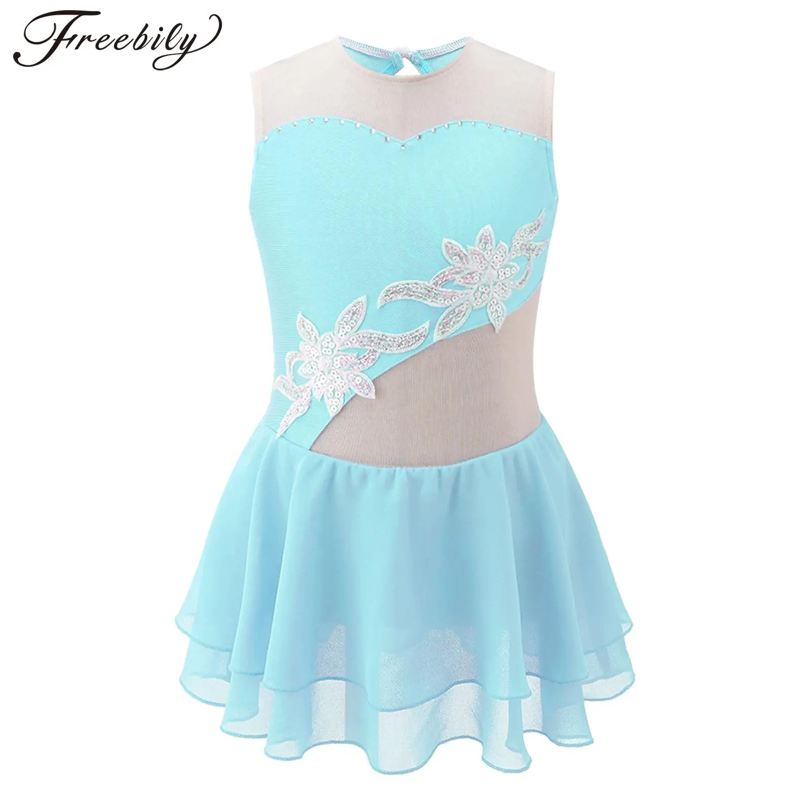 Kids Girls Shiny Floral Ballet Gymnastics Leotard Dress Sleeveless Figure Ice Skating Competition Stage Performance Dancewear
Kids Girls Shiny Floral Ballet Gymnastics Leotard Dress Sleeveless Figure Ice Skating Competition Stage Performance Dancewear