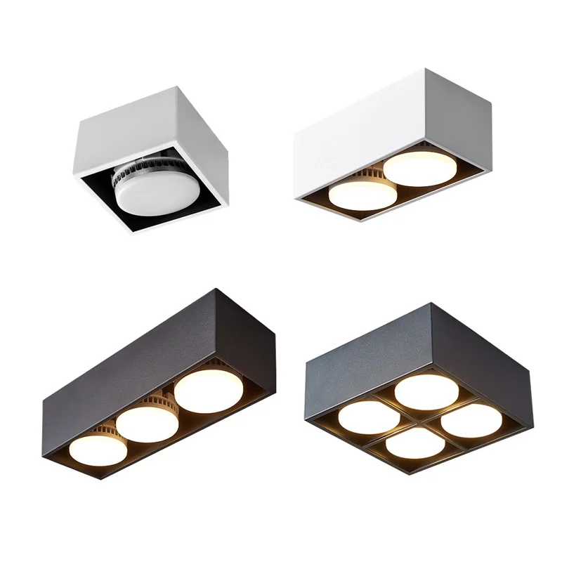 Surface Mount Not Dimmable Square LED Downlight with Replaceable Gx53 LED Lamp 7W 9W 12W LED Spot Light for Living Room Bedroom
Surface Mount Not Dimmable Square LED Downlight with Replaceable Gx53 LED Lamp 7W 9W 12W LED Spot Light for Living Room Bedroom
