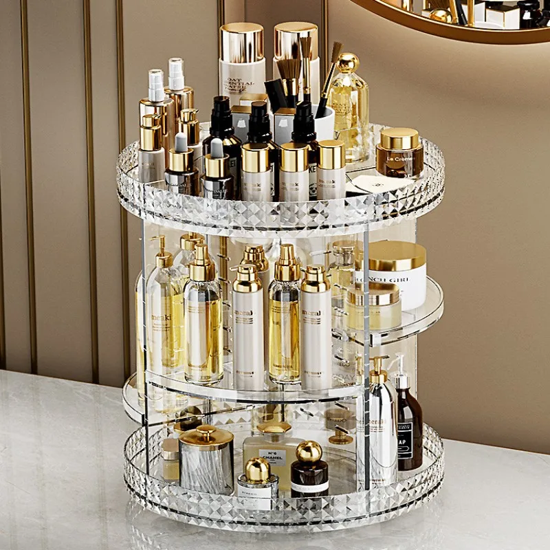 Luxury Makeup Organizer Large Capacity Dresser Desktop Tiered Clear Organizer Multi Layer Rotating Cosmetic Storage Shelf Holder
Luxury Makeup Organizer Large Capacity Dresser Desktop Tiered Clear Organizer Multi Layer Rotating Cosmetic Storage Shelf Holder