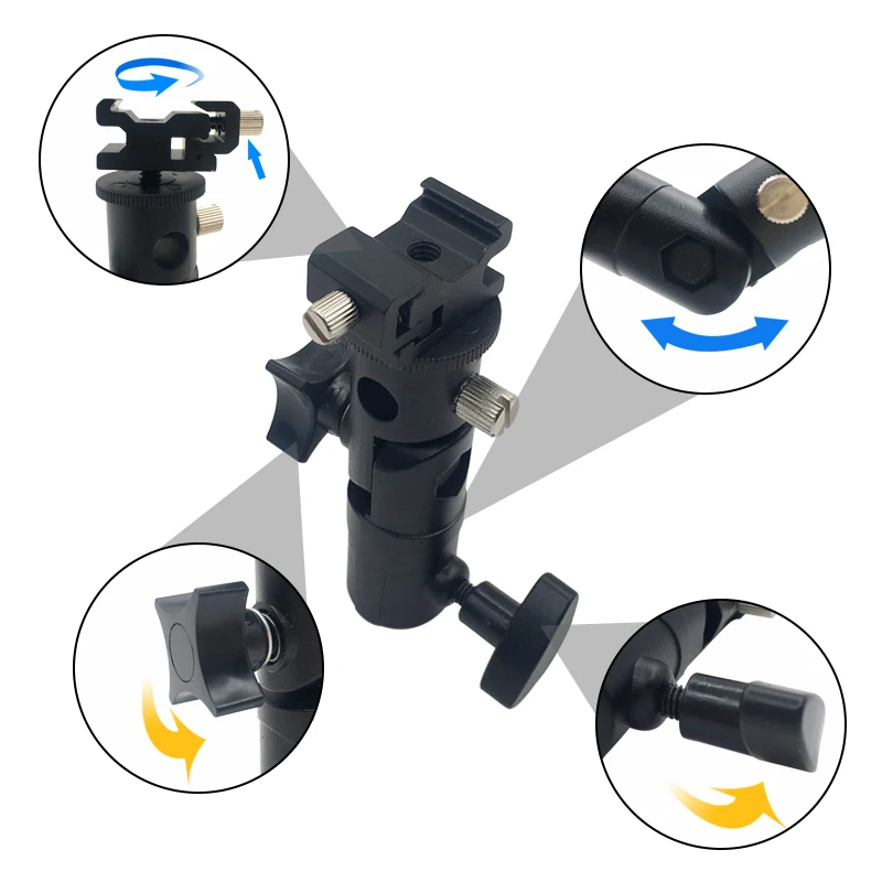 Universal Metal Flash Light Bracket Stand Speedlite Umbrella Holder Adapter with 1/4 3/8 Screw Mount Hot Shoe Studio Accessories
Universal Metal Flash Light Bracket Stand Speedlite Umbrella Holder Adapter with 1/4 3/8 Screw Mount Hot Shoe Studio Accessories
