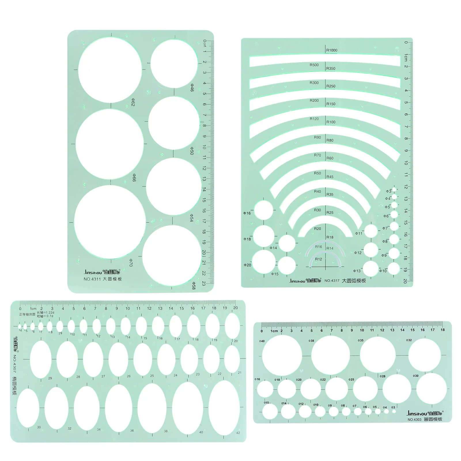 4pcs Measuring Template Stencil Useful Practical Durable Portable Geometric Templates Ruler Geometric Stencil
4pcs Measuring Template Stencil Useful Practical Durable Portable Geometric Templates Ruler Geometric Stencil