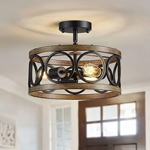 Chandelier Brushed Nickel, Drum Chandeliers for Dining Room Modern Light Fixture Over Table Farmhouse Metal Wood Grain Pendant 5
Chandelier Brushed Nickel, Drum Chandeliers for Dining Room Modern Light Fixture Over Table Farmhouse Metal Wood Grain Pendant 5