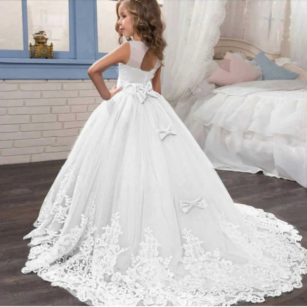 Girl Weddings Party Prom Tailing Dresses for 12 to 14 Years Flower Elegant Teenage Bridesmaid White Dress Children Birthday Gown
Girl Weddings Party Prom Tailing Dresses for 12 to 14 Years Flower Elegant Teenage Bridesmaid White Dress Children Birthday Gown