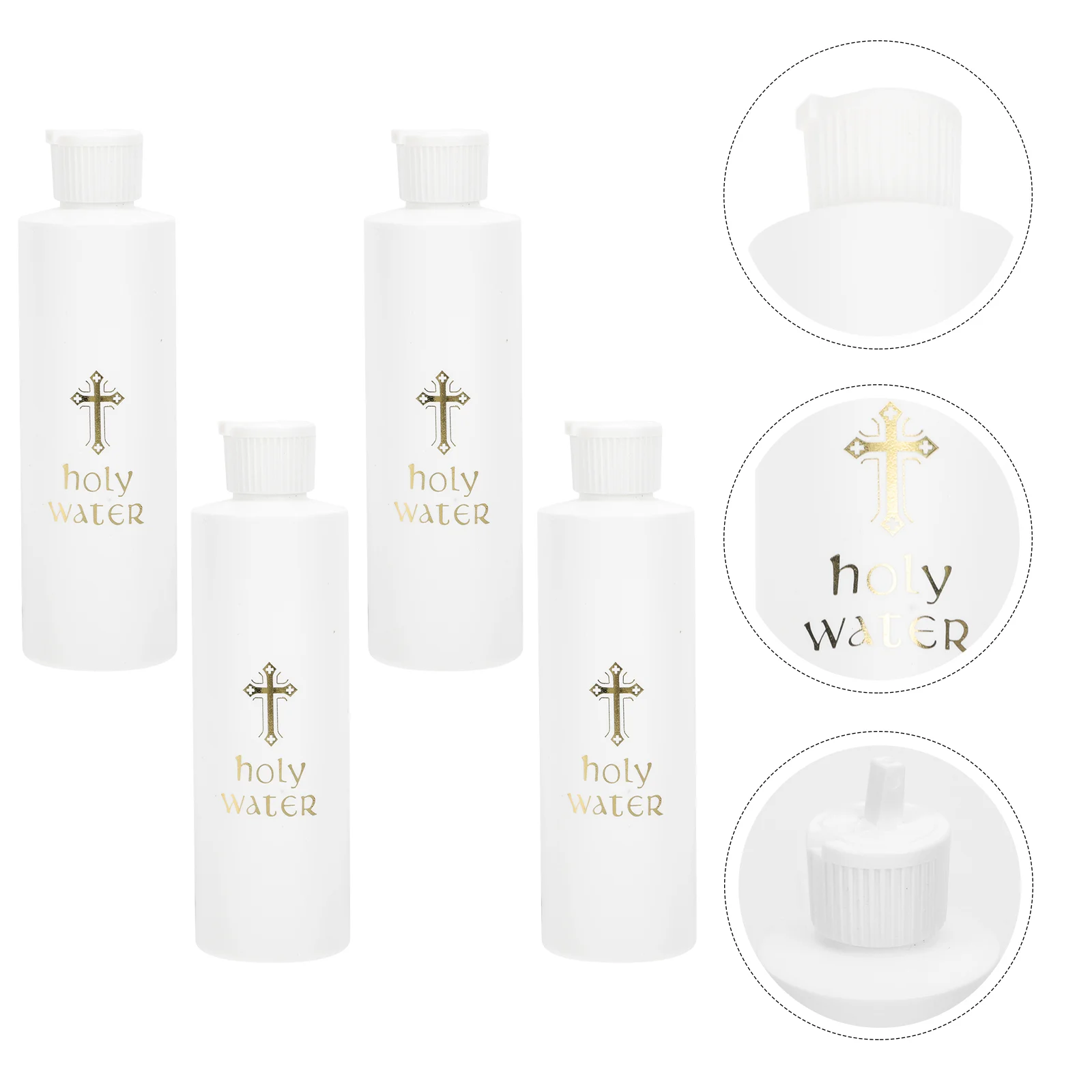 4 Pcs Gift Holy Water Bottle Flask Bottles Religious Exorcism Plastic Portable
4 Pcs Gift Holy Water Bottle Flask Bottles Religious Exorcism Plastic Portable