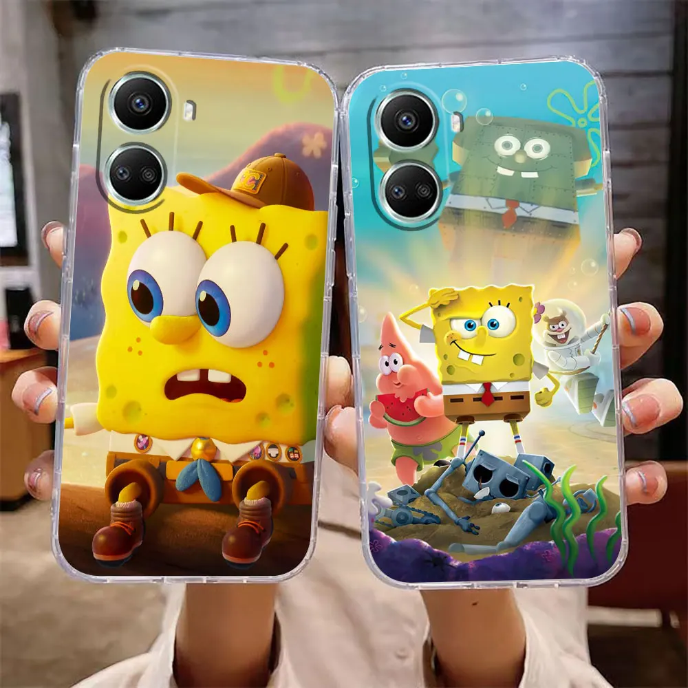 

Clear Phone Case For Huawei NOVA 10 9 8 7 NOVA6 5I 5 4E 4 3 SE 4G 5G Case Funda Coque Shell The S-SpongeBob S-SquarePants Movie