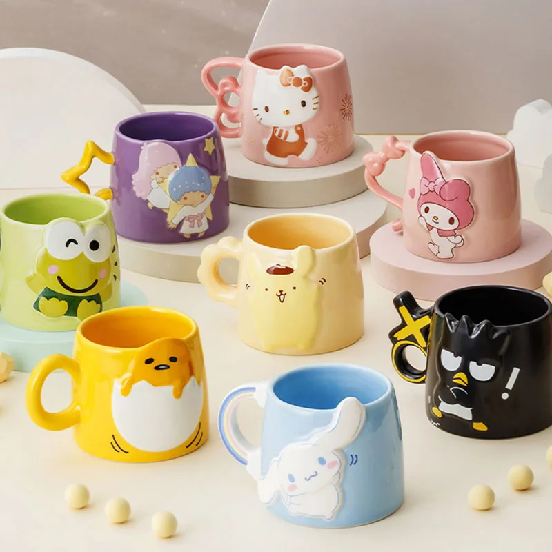 Новые детские игрушки Sanrioed Mymelody Kuromi Kittys Cinnamorol Kawaii керамическая кружка подарок на день рождения и Рождество
Новые детские игрушки Sanrioed Mymelody Kuromi Kittys Cinnamorol Kawaii керамическая кружка подарок на день рождения и Рождество