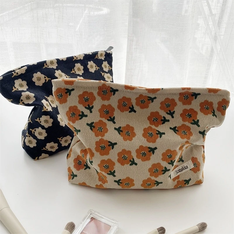 Corduroy Retro Cosmetic Bag Floral Travel Makup Organizer Bags for Women Make Up Pouch Cute Zipper Beauty Case Toiletry Bags
Corduroy Retro Cosmetic Bag Floral Travel Makup Organizer Bags for Women Make Up Pouch Cute Zipper Beauty Case Toiletry Bags