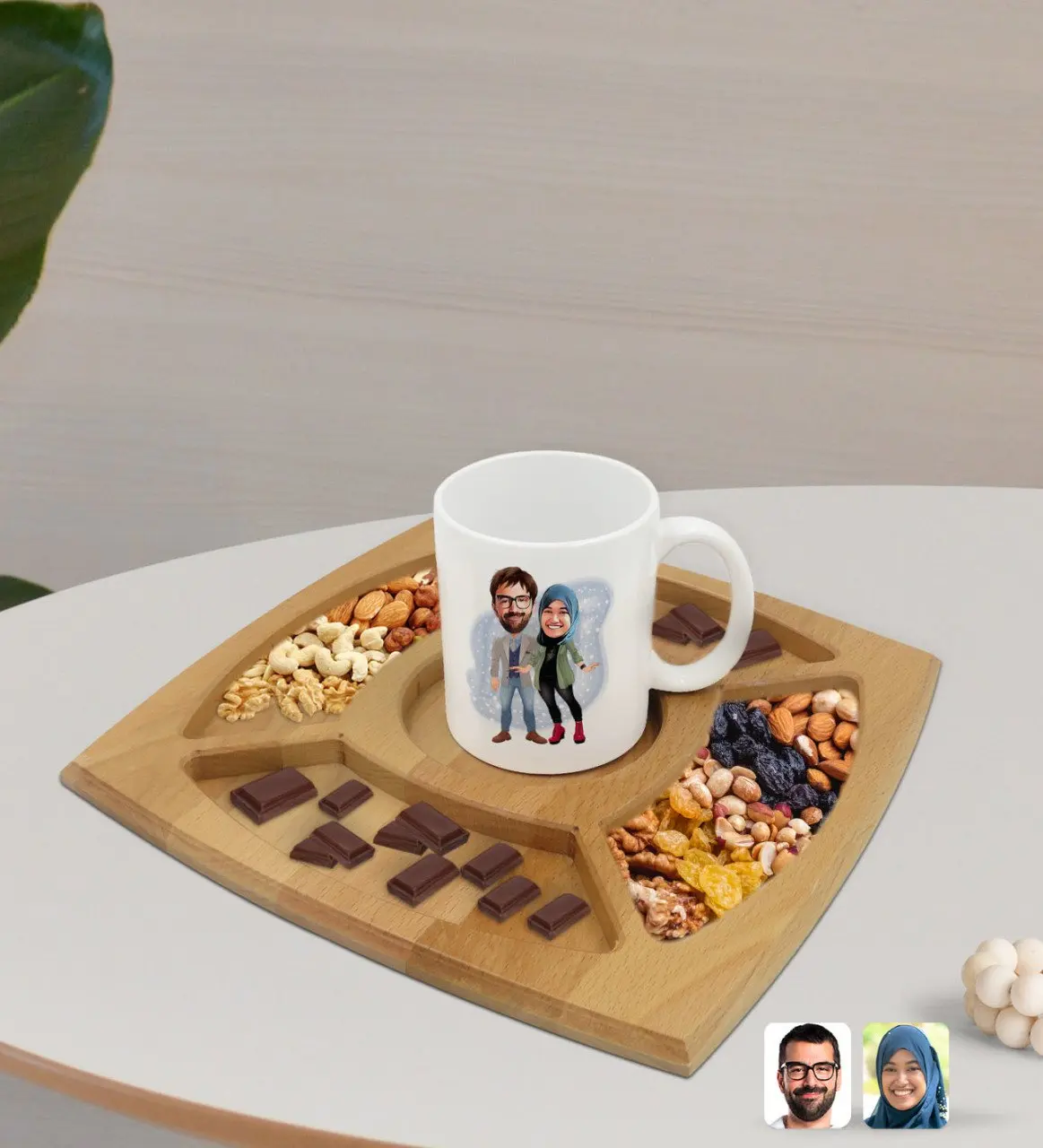 Персонализированная белая кружка в стиле Дня Святого Валентина с 4 отделениями
Персонализированная белая кружка в стиле Дня Святого Валентина с 4 отделениями