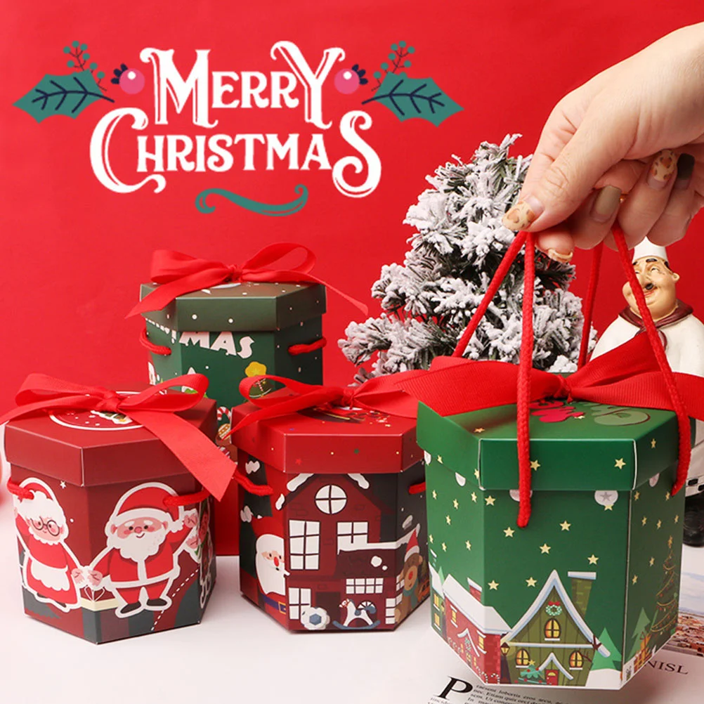 12 Pcs Christmas Box Xmas Gift Cases Party Candy Bag Portable Bags Packaging Handheld Packing
12 Pcs Christmas Box Xmas Gift Cases Party Candy Bag Portable Bags Packaging Handheld Packing