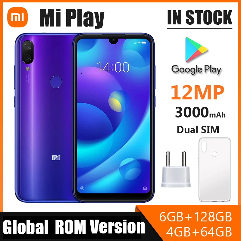 Original Cellphone Xiaomi Mi Play Smartphone with Phone Case, Android Phone Dual SIM and Dual Camera xiaomi play
Original Cellphone Xiaomi Mi Play Smartphone with Phone Case, Android Phone Dual SIM and Dual Camera xiaomi play