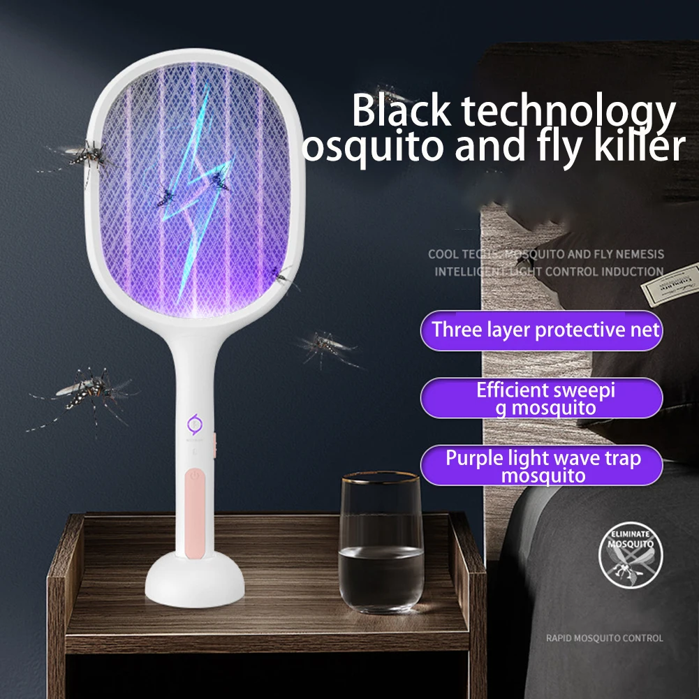 2 in 1 Electric Flies Fly Swatter Mosquito Killer Lamp USB Rechargeable Summer 3500V Mosquito Trap Racket Anti Insect Bug Zapper
2 in 1 Electric Flies Fly Swatter Mosquito Killer Lamp USB Rechargeable Summer 3500V Mosquito Trap Racket Anti Insect Bug Zapper