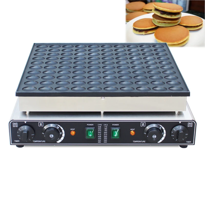 

CE approved 110V/220V commercial 100 pcs Mini Pancake Machine Poffertjes Grill Dutch Waffle Maker l pancake machine baker