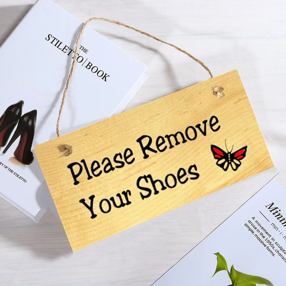 Wood Hanging Door Sign Wall decor Please Remove Your Shoes for Home Cafe Shop Store
Wood Hanging Door Sign Wall decor Please Remove Your Shoes for Home Cafe Shop Store