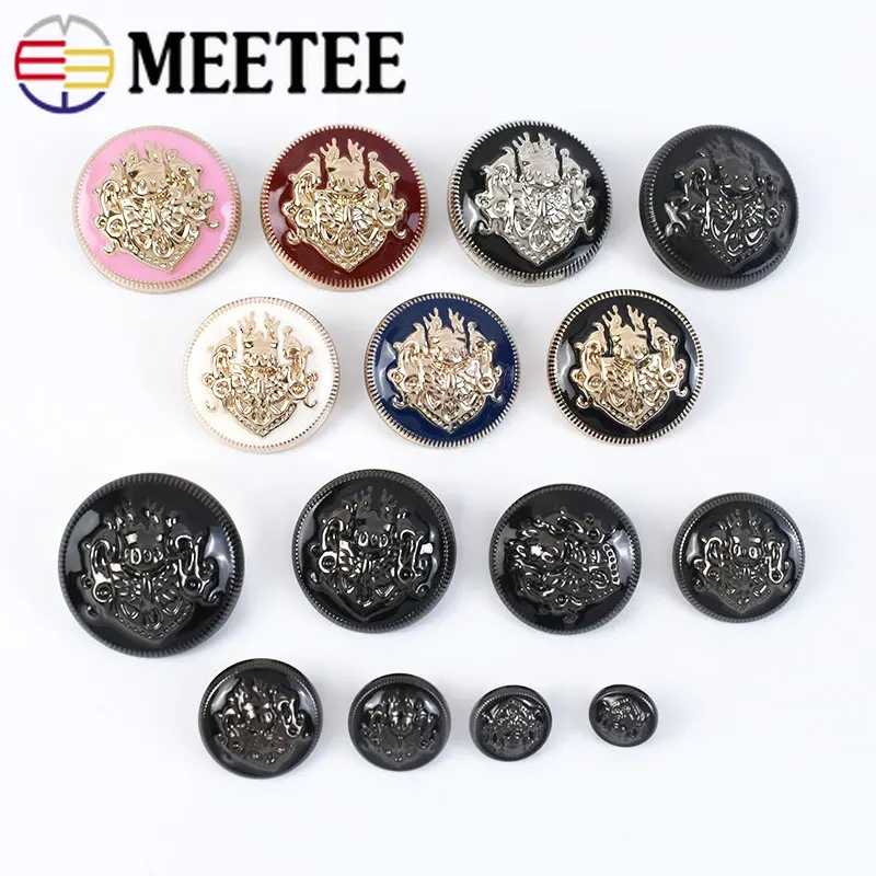 Meetee 10Pcs 10-28mm Metal Button Round Retro Shank Buttons for Coat Shirt Buckles Clothes Decoration Buckle Sewing Accessories
Meetee 10Pcs 10-28mm Metal Button Round Retro Shank Buttons for Coat Shirt Buckles Clothes Decoration Buckle Sewing Accessories