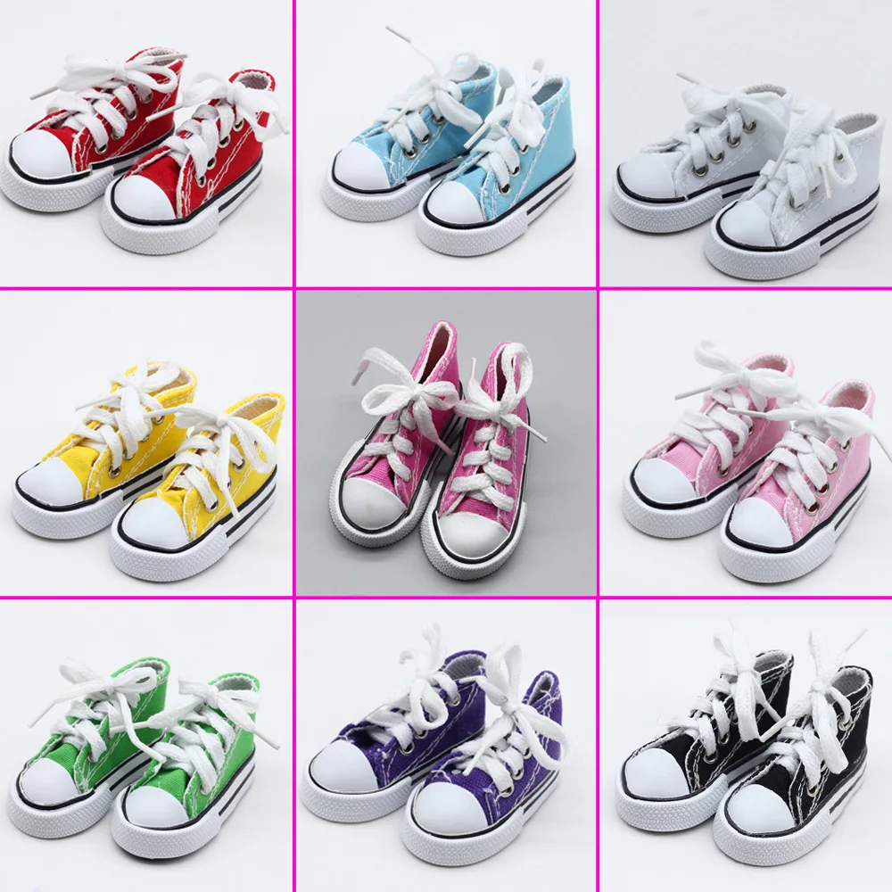 7.5cm Canvas Shoes for 1/3 BJD Doll Handmade Mini Canvas Shoes Sneakers for 60cm SD 16 Inches Sharon Dolls Accessories Girl Gift
7.5cm Canvas Shoes for 1/3 BJD Doll Handmade Mini Canvas Shoes Sneakers for 60cm SD 16 Inches Sharon Dolls Accessories Girl Gift