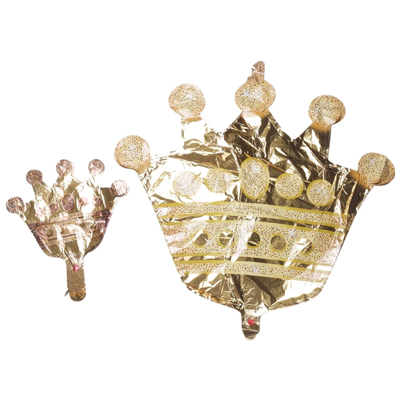 14PCS Crown Balloons Gold Foil Crown Balloon For Birthday Wedding Party Baby Shower Decorations 4 Giant And 10 Mini Size
14PCS Crown Balloons Gold Foil Crown Balloon For Birthday Wedding Party Baby Shower Decorations 4 Giant And 10 Mini Size