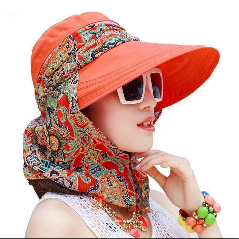 New Ladies Hats Wide Brim Sun Hat Women UV Protection Summer Cap Design Beach Hats Visor Hat Ride A Bike Foldable Women Hats
New Ladies Hats Wide Brim Sun Hat Women UV Protection Summer Cap Design Beach Hats Visor Hat Ride A Bike Foldable Women Hats