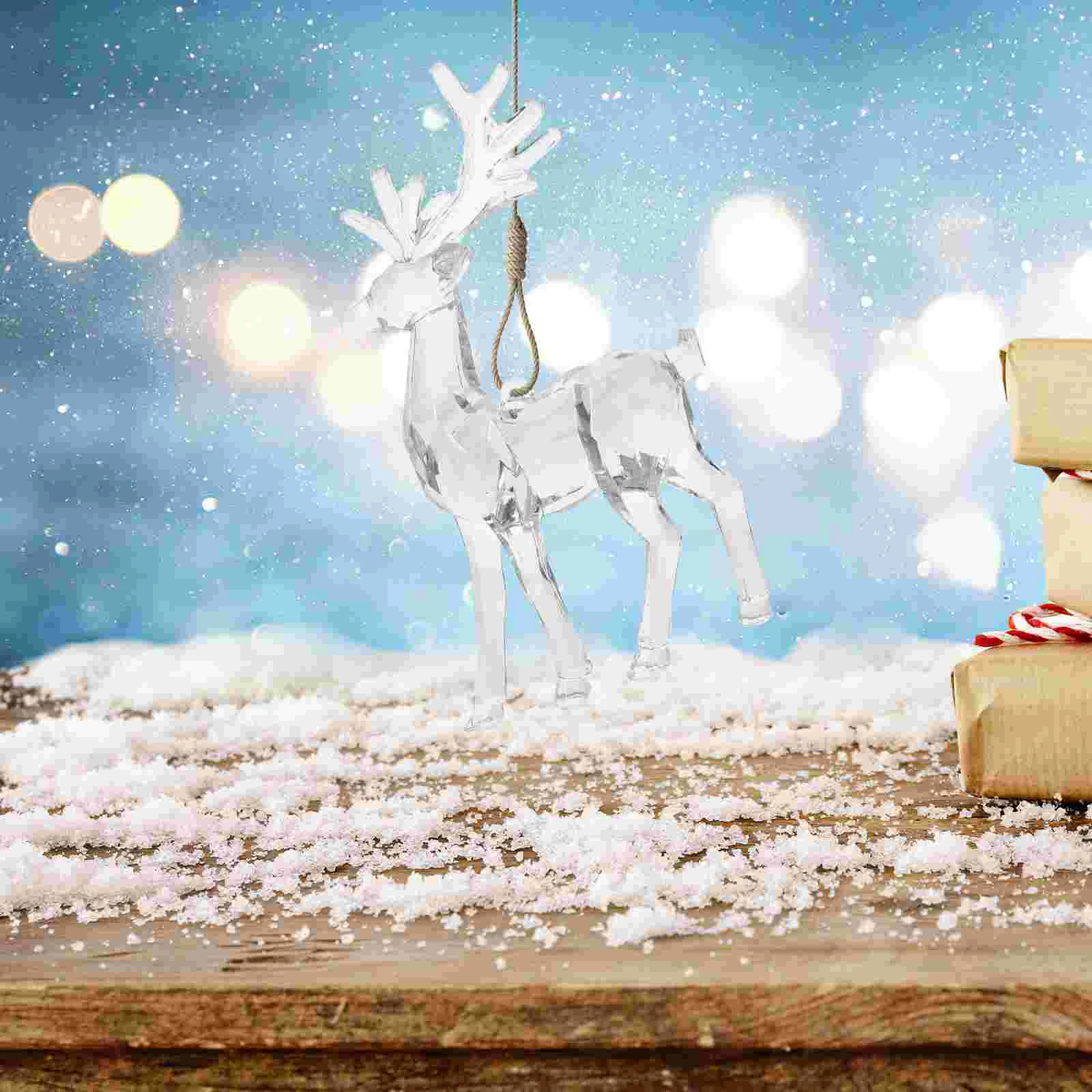 Christmas Tree Reindeer Ornaments Acrylic Crystal Elk Figurine Hanging Pendant Xmas Tree Decoration
Christmas Tree Reindeer Ornaments Acrylic Crystal Elk Figurine Hanging Pendant Xmas Tree Decoration