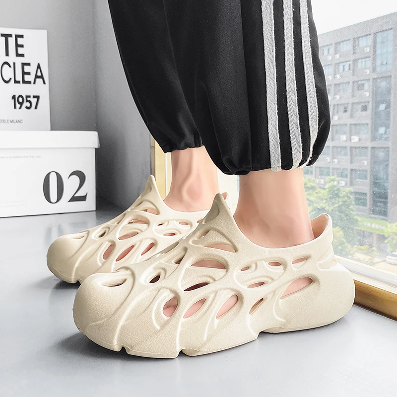 Сандалии мужские резиновые для сада и пляжа, Нескользящие дышащие, большие размеры 36-45, Уличная обувь для пар
Сандалии мужские резиновые для сада и пляжа, Нескользящие дышащие, большие размеры 36-45, Уличная обувь для пар