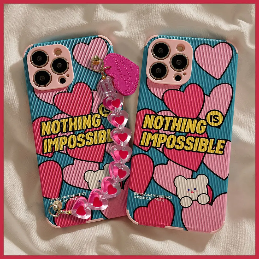 Creative Heart Bear Chain All-Inclusive Phone Case For iPhone 13 11 12 Pro Max X XR XS Max Vertical Pattern Shell
Creative Heart Bear Chain All-Inclusive Phone Case For iPhone 13 11 12 Pro Max X XR XS Max Vertical Pattern Shell