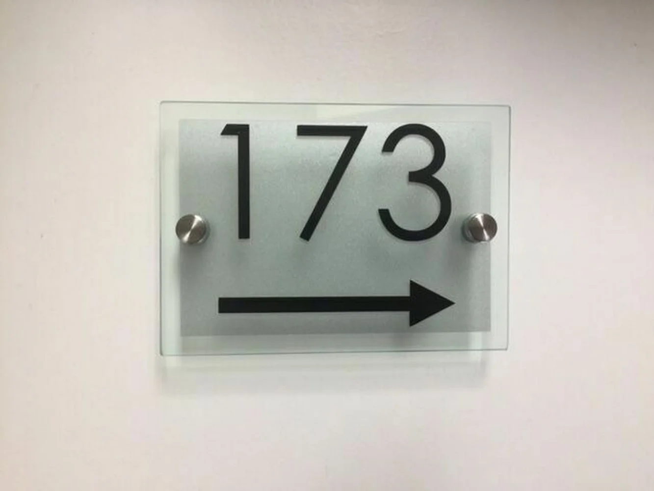 Современный знак для дома/отеля табличка дверной номер со стеклянным эффектом