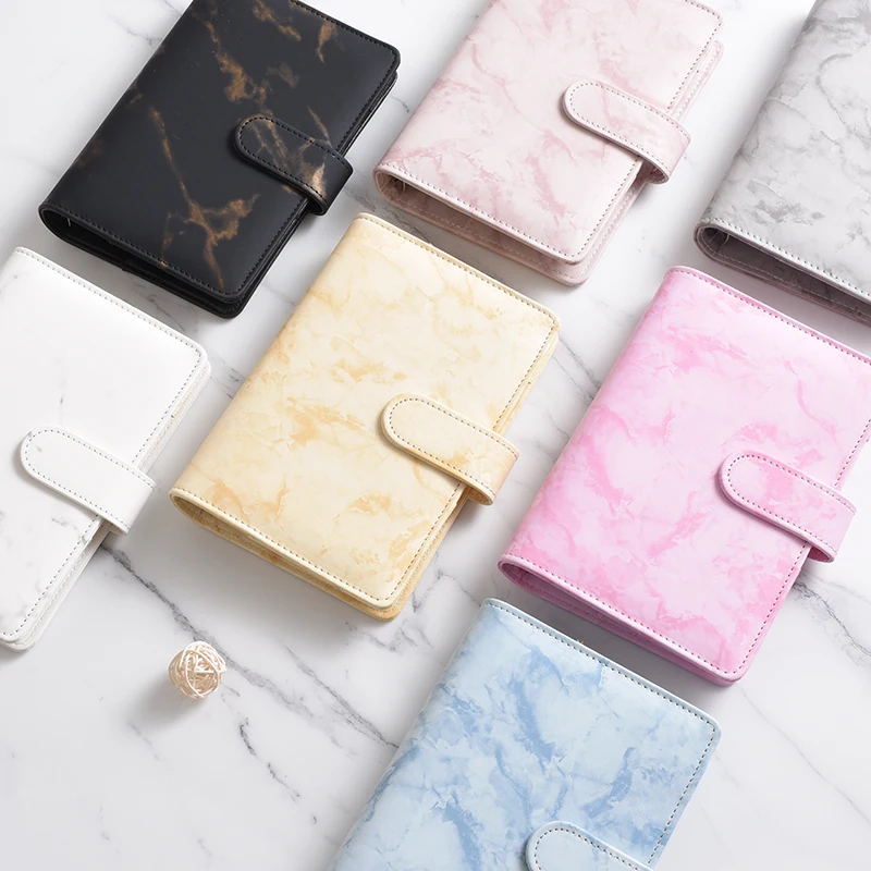 New A6 White Black Color Marble Binder Notebook Notepad Planner Scrapbook Gift Soft Cover Creative School Supplies Journal Diary
New A6 White Black Color Marble Binder Notebook Notepad Planner Scrapbook Gift Soft Cover Creative School Supplies Journal Diary