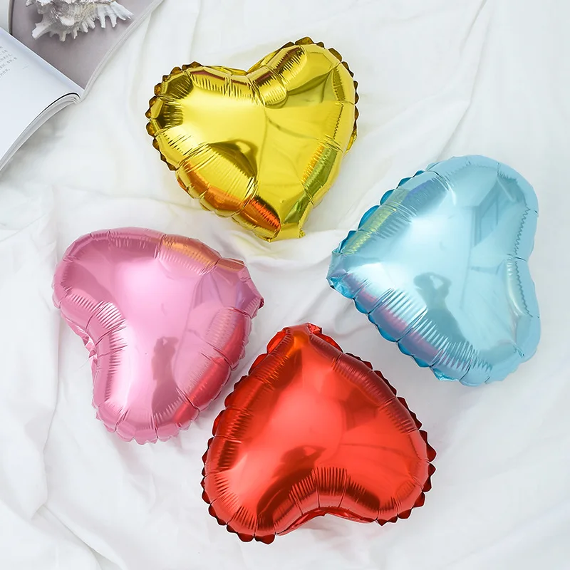 

5pcs 18 Inch Red Gold Foil Heart Balloons Marriage Helium Air Balloon for Wedding Adult Birthday Party Baby Shower Decoration