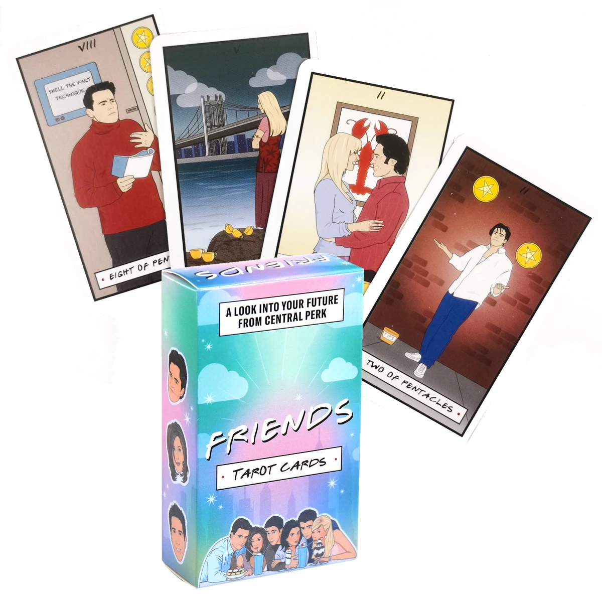 Карты Friends Tarot от Chantel De Sousa, основанные на конструкции классической настольной игры для гадания, с руководством в формате PDF
Карты Friends Tarot от Chantel De Sousa, основанные на конструкции классической настольной игры для гадания, с руководством в формате PDF