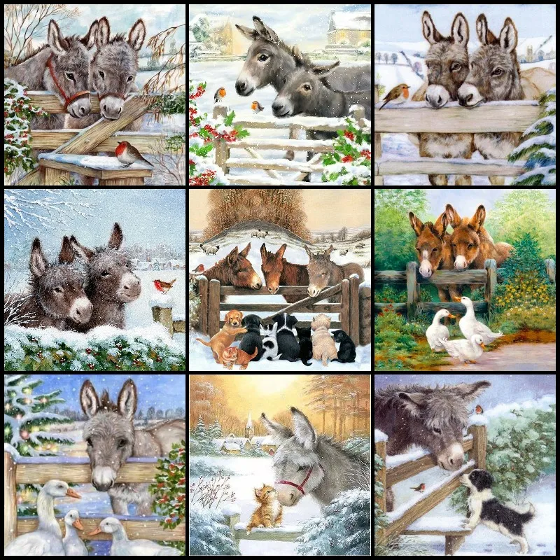 Diy Diamond Drawing 5D Square Full Diamond Painting Gray Donkeys and Bird Decorative Painting Rhinestone Cross Stitch Kit
Diy Diamond Drawing 5D Square Full Diamond Painting Gray Donkeys and Bird Decorative Painting Rhinestone Cross Stitch Kit