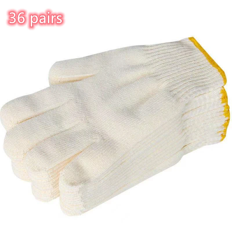 Safety protection men's and women's work gloves white motorcycle gloves cotton thread nylon blend wear-resistant thickened car m
Safety protection men's and women's work gloves white motorcycle gloves cotton thread nylon blend wear-resistant thickened car m