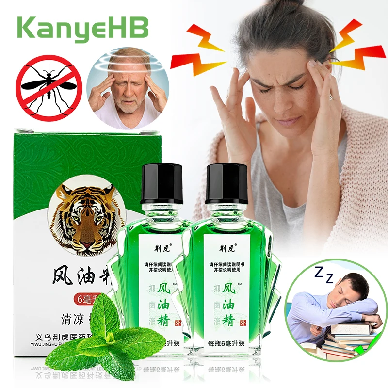 2-4-6pcs Tiger Balm Refreshing Cooling Oil China's Famous Tiger Oil Anti-itch Headache Dizziness Vomiting Home Travel Essentials
2-4-6pcs Tiger Balm Refreshing Cooling Oil China's Famous Tiger Oil Anti-itch Headache Dizziness Vomiting Home Travel Essentials