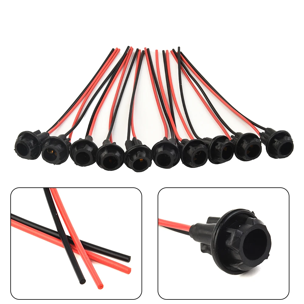 10pcs T10 Auto Car Socket Connector Extension LED Wedge Light Base W5W 168 194 Compatible With Bulbs Black Plastic Sockets
10pcs T10 Auto Car Socket Connector Extension LED Wedge Light Base W5W 168 194 Compatible With Bulbs Black Plastic Sockets