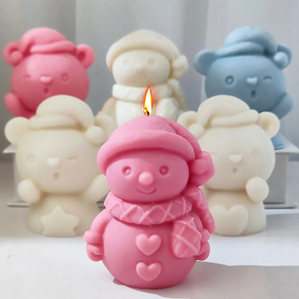 Heart Star Bear Candle Silicone Mould Christmas Snowman Soap Resin Crystal Mould Chocolate Drink Ice Mold Party Cake Decor Gifts
Heart Star Bear Candle Silicone Mould Christmas Snowman Soap Resin Crystal Mould Chocolate Drink Ice Mold Party Cake Decor Gifts