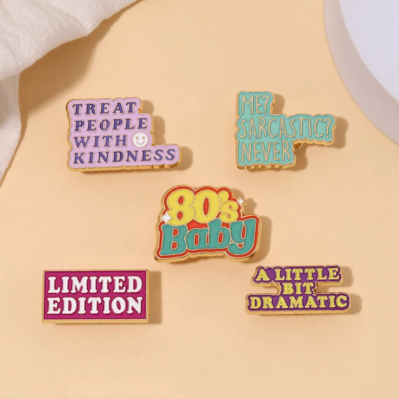 Funny Words Enamel Lapel Pins Custom "80s Baby" Brooches Badge for Backpack Jewelry Gift for Friends Free Shipping 
Funny Words Enamel Lapel Pins Custom "80s Baby" Brooches Badge for Backpack Jewelry Gift for Friends Free Shipping