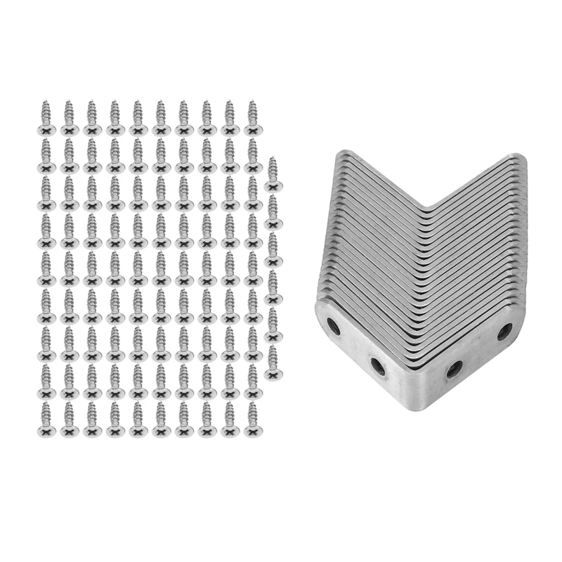 24 Pieces Stainless Steel Corner Braces (1.57 X 1.57 Inch,40 X 40 Mm) Joint Right Angle Bracket Fastener L Shaped Corner Fastene
24 Pieces Stainless Steel Corner Braces (1.57 X 1.57 Inch,40 X 40 Mm) Joint Right Angle Bracket Fastener L Shaped Corner Fastene