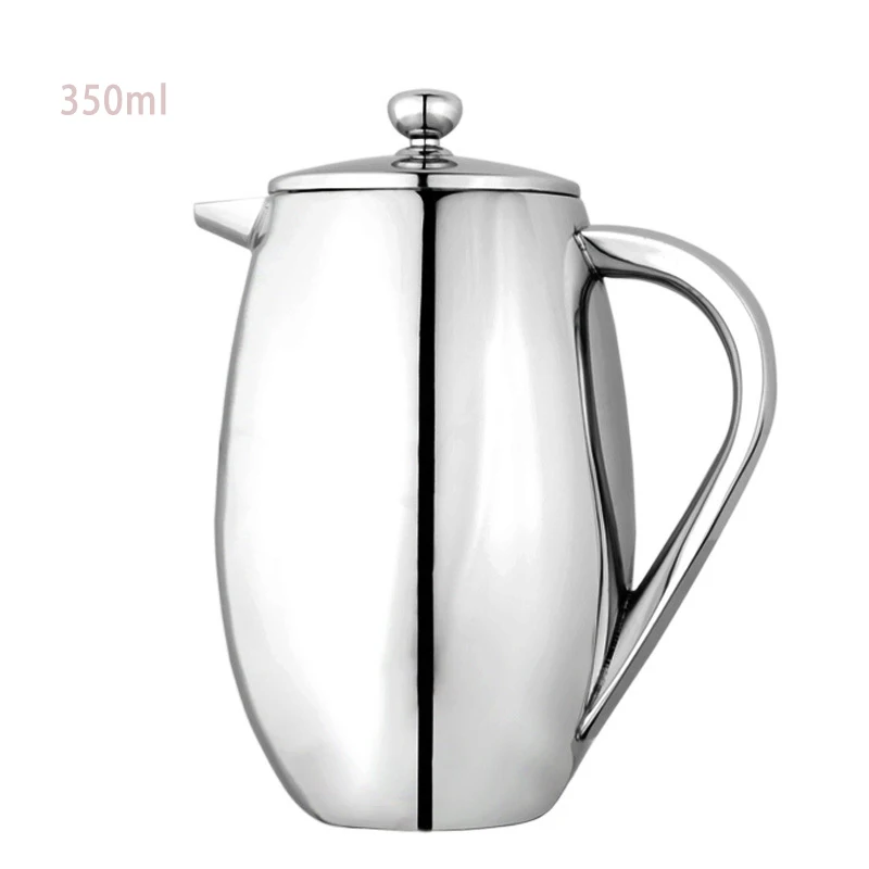 350ml Coffee Pot French Press Coffee Maker Double Walled Coffee Kettle Stainless Steel Moka Coffee Filter Pot Anti-scald
350ml Coffee Pot French Press Coffee Maker Double Walled Coffee Kettle Stainless Steel Moka Coffee Filter Pot Anti-scald