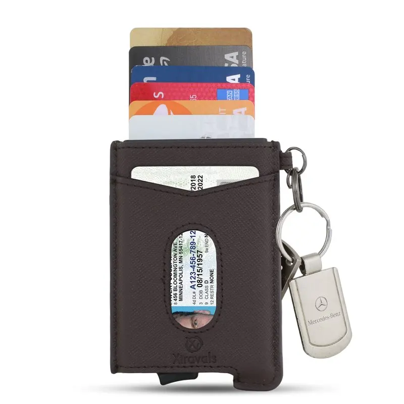 Blocking Minimalist Genuine Wallet for Men and women with Money Pocket and Keychain
Blocking Minimalist Genuine Wallet for Men and women with Money Pocket and Keychain