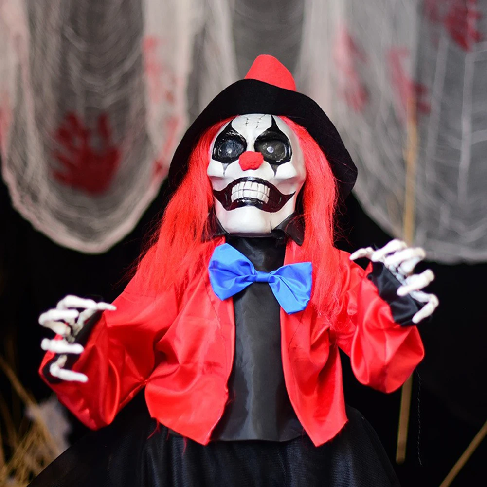 Освещенный Скелет клоун с Clothe Spooky освещенный клоун Скелет двора лужайка колья многоразовые для Хэллоуина вечерние дом с привидениями 
Освещенный Скелет клоун с Clothe Spooky освещенный клоун Скелет двора лужайка колья многоразовые для Хэллоуина вечерние дом с привидениями