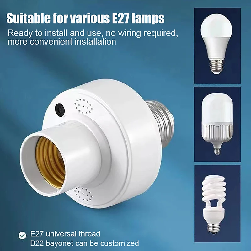 Умный патрон для лампы Tuya WiFi BL E27
Умный патрон для лампы Tuya WiFi BL E27