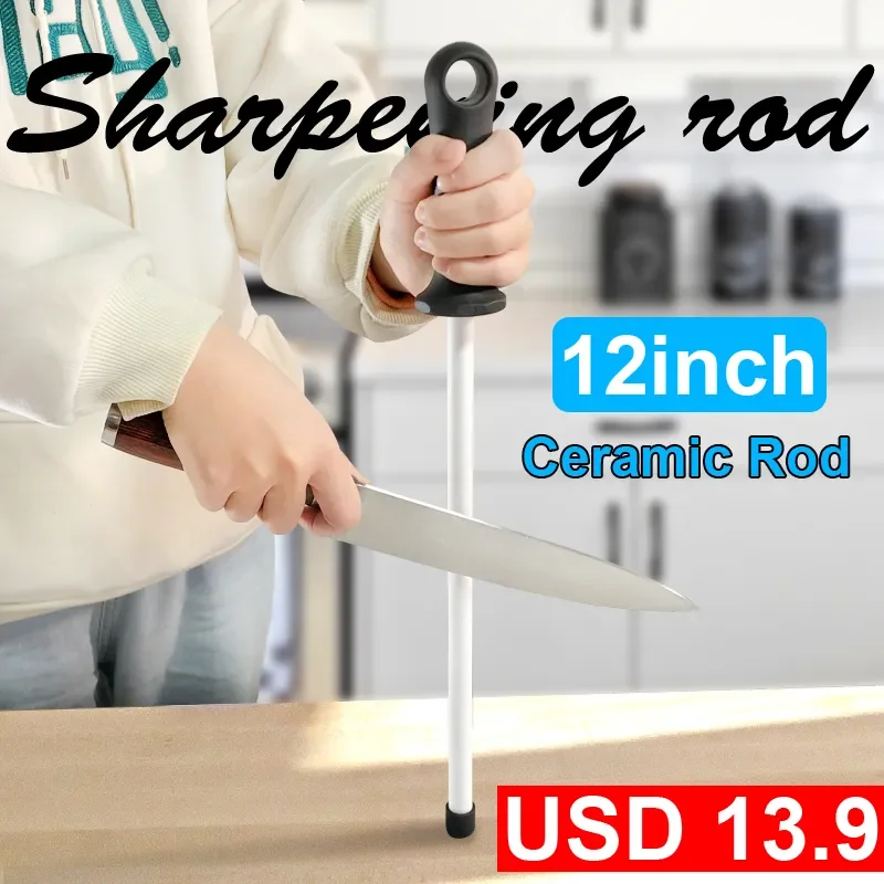2023 1Pcs Knife Sharpening Rod 6/8/10/12inch Diamond/Ceramic Kitchen Knife Sharpeners Steel Professional Grinding System Knives
2023 1Pcs Knife Sharpening Rod 6/8/10/12inch Diamond/Ceramic Kitchen Knife Sharpeners Steel Professional Grinding System Knives