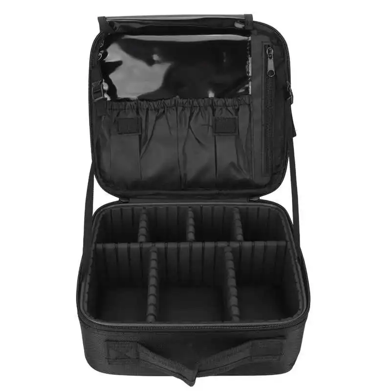 Makeup Train Case Oxford Fabric High Capacity Cosmetic Bag Multipurpose Black with Adjustable Dividers for Girls for Make Up
Makeup Train Case Oxford Fabric High Capacity Cosmetic Bag Multipurpose Black with Adjustable Dividers for Girls for Make Up
