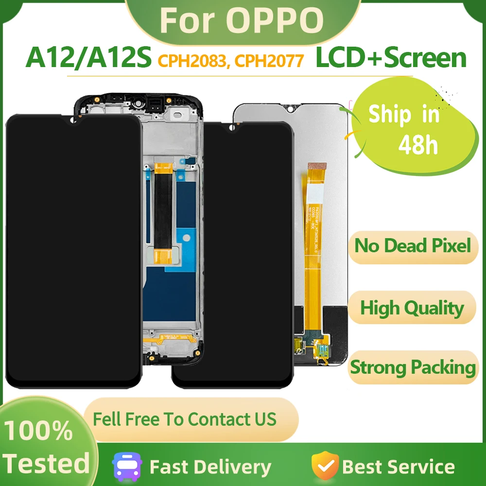 Новинка 100%, ЖК-дисплей для Oppo A12 CPH2083, CPH2077, сенсорный экран с дигитайзером в сборе, запасная часть для ремонта экрана Oppo A12s
Новинка 100%, ЖК-дисплей для Oppo A12 CPH2083, CPH2077, сенсорный экран с дигитайзером в сборе, запасная часть для ремонта экрана Oppo A12s